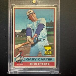 1976 Gary Carter Expos Topps All Star Rookie Baseball Card